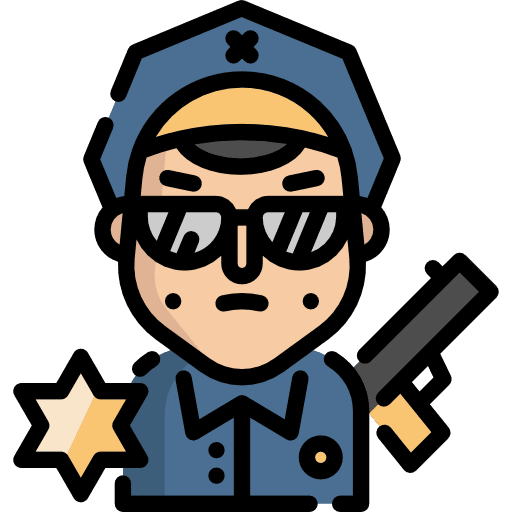 Policeman avatar jobs profession icon