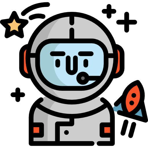 Astronaut professions and jobs avatar profession icon