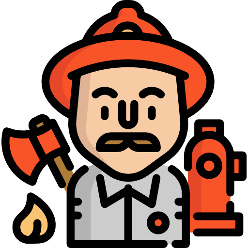 Firefighter profession professions and jobs jobs icon