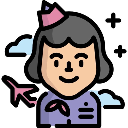 Stewardess avatar stewardess profession icon