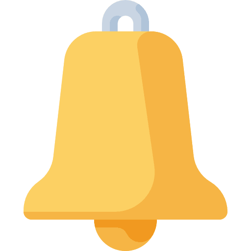 Bell musical instrument alert music icon