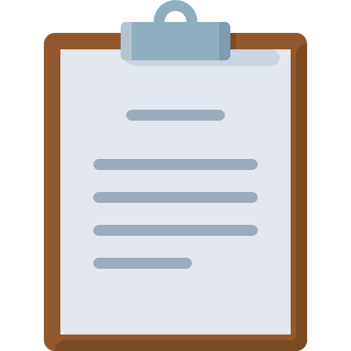 Clipboard checking business and finance verification icon