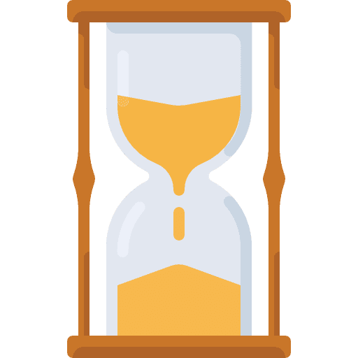 Hourglass clock time and date hourglass icon