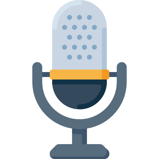 Microphone communications sound technology icon