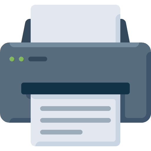 Printer electronics tools and utensils ink icon