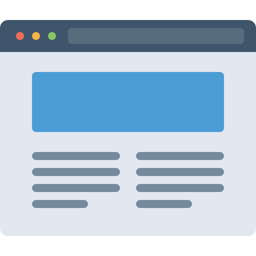 Browser search results loupe icon