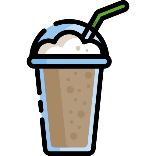 Frappe glass frappe cold icon