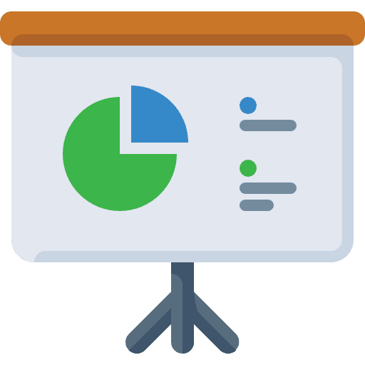 Presentation presentation financial statistics icon