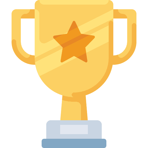 Trophy marketing sports and competition winner icon