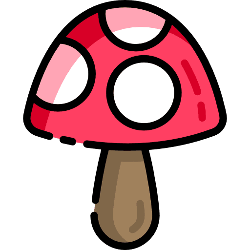 Mushroom food and restaurant muscaria mushroom icon