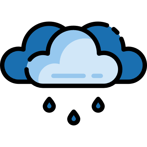 Rain rainy umbrellas tools and utensils icon