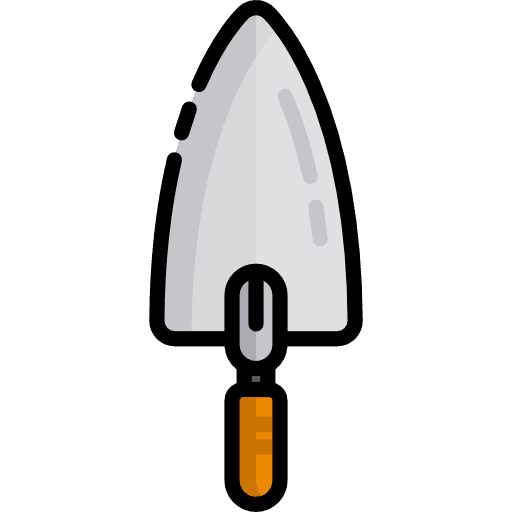 Shovel improvement construction holidays icon