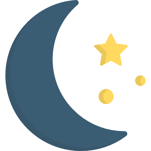 Moon moon phases night stars icon