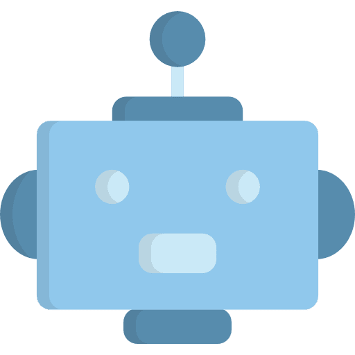 Robot science fiction electronics futurist icon