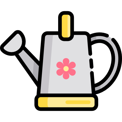 Watering can sprinkle farming and gardening watering can icon