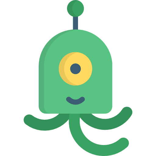 Alien ufo galaxy alien icon