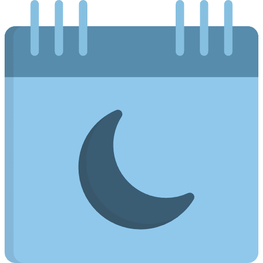 Calendar time and date interface organization icon