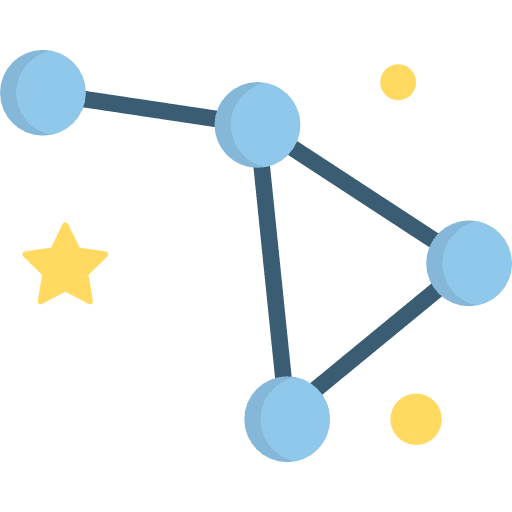 Constellation astronomy ursa major constellation icon