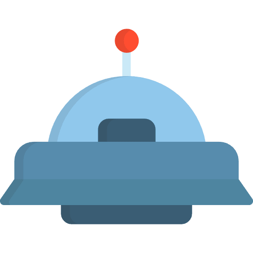 Ufo science fiction transportation alien icon