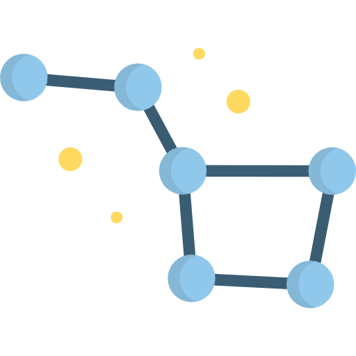 Constellation astronomy ursa major constellation icon