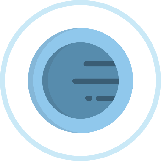 Orbit planet education satellite icon