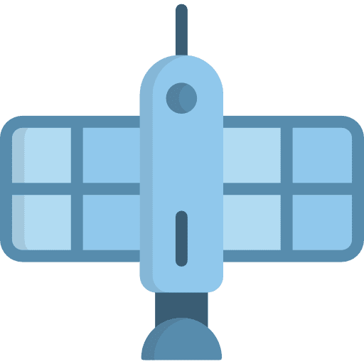 Satellite communications space communication icon