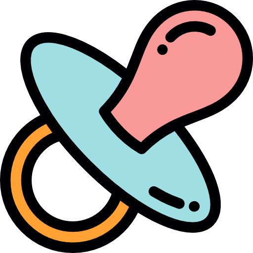 Pacifier children kid and baby motherhood icon