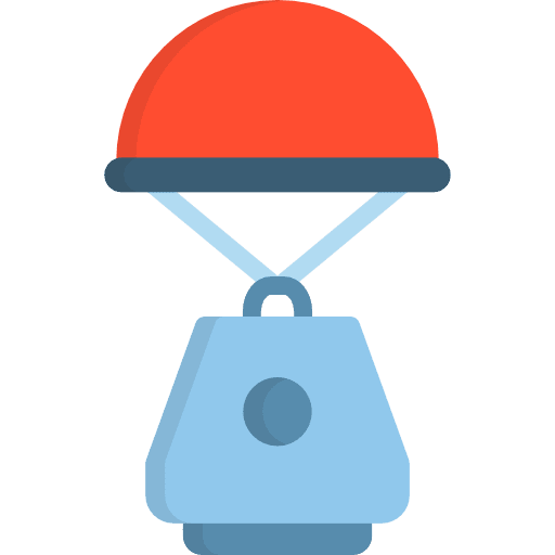 Space capsule automobile vehicle transportation icon