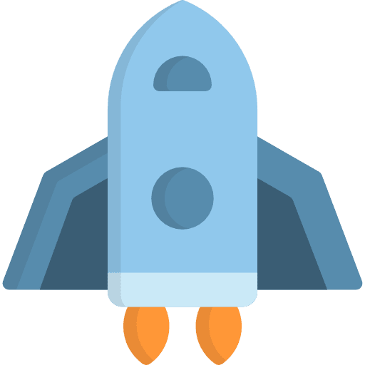 Spacecraft rocket launch rocket rocket ship icon