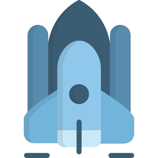 Spacecraft spaceship transportation spacecraft icon