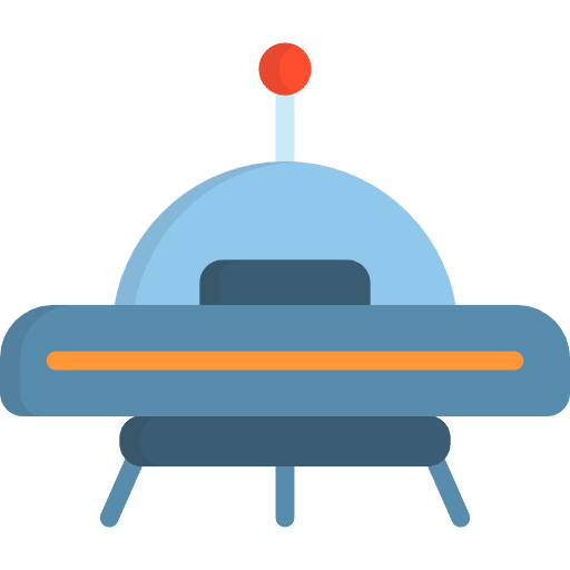 Ufo alien extraterrestrial transport icon