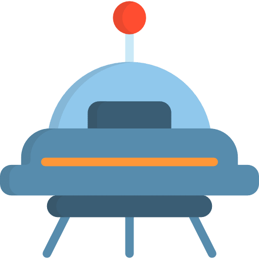Ufo science fiction transport ufo icon