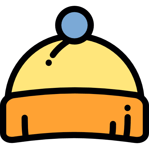 Beanie head winter hat beanie icon