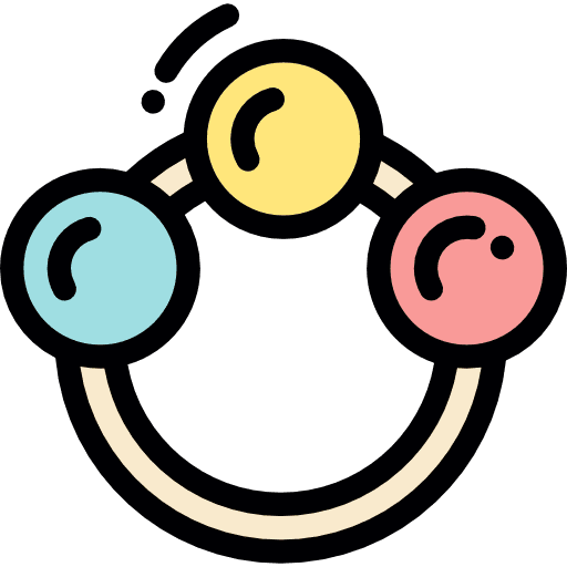 Rattle baby rattles tool icon