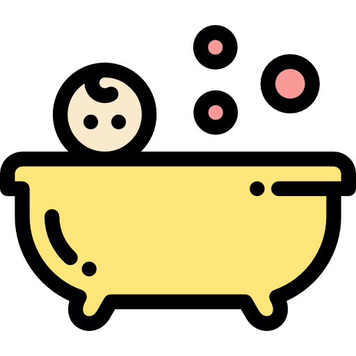 Bathtub bath washing hygiene icon