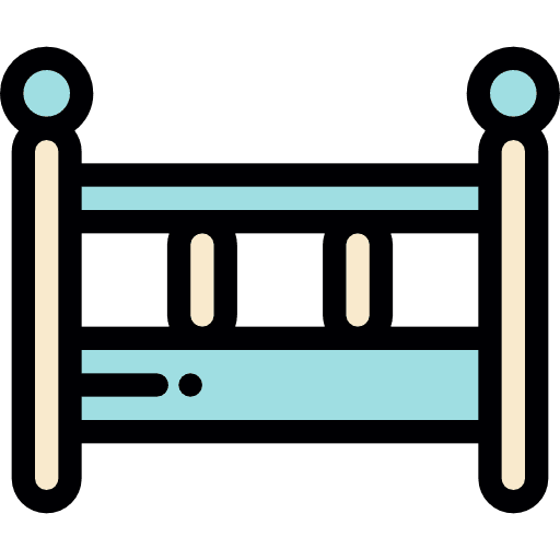 Cradle motherhood bedroom kid and baby icon