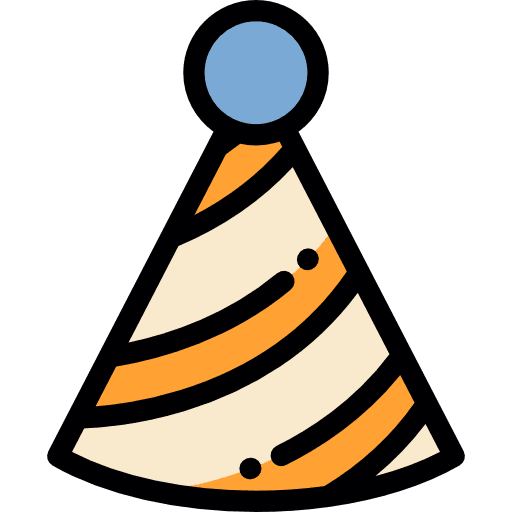 Party hat birthday and party kid and baby celebration icon