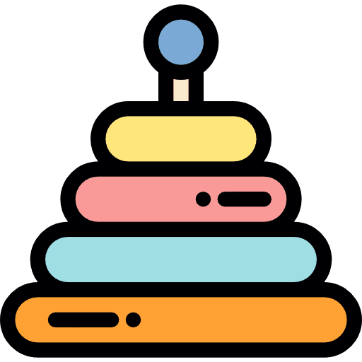 Pyramid childhood toys baby toy icon