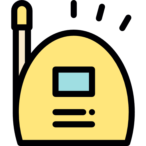 Baby monitor transmissor kid and baby remote icon