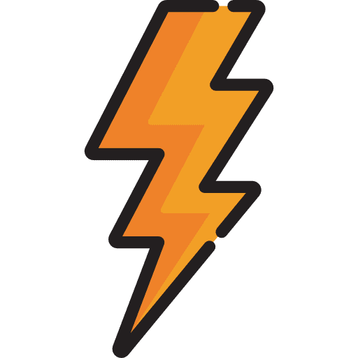 Bolt shock flash technology icon