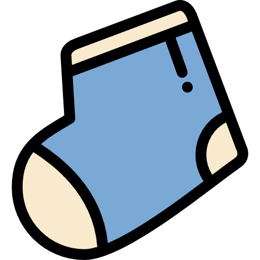 Sock feet sock kid and baby icon