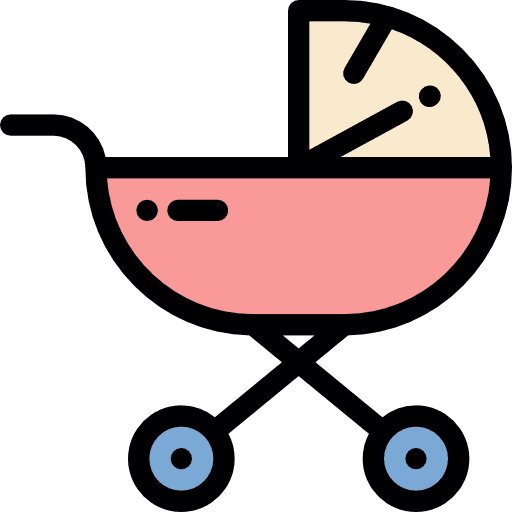 Stroller pushchair children stroller icon
