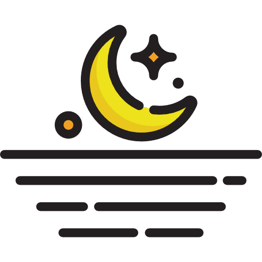 Moon moon phases night weather icon