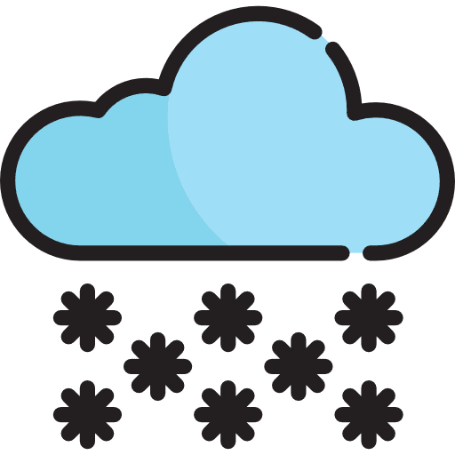 Snow meteorology snowing frost icon