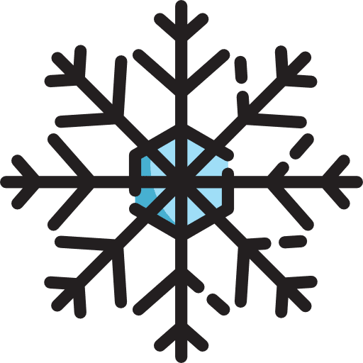 Snowflake snow nature weather icon