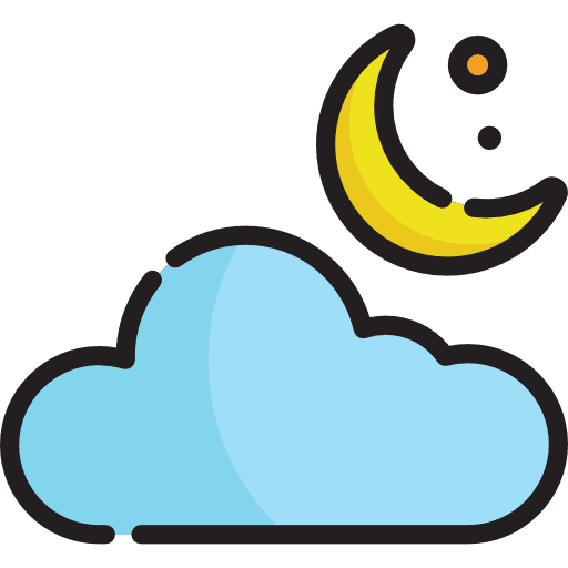 Cloud moon cloud meteorology icon