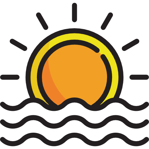 Sunrise sun evening sunrise icon