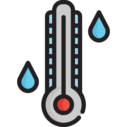 Temperature measuring heat temperatures icon