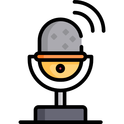 Microphone sound voice recording microphone icon