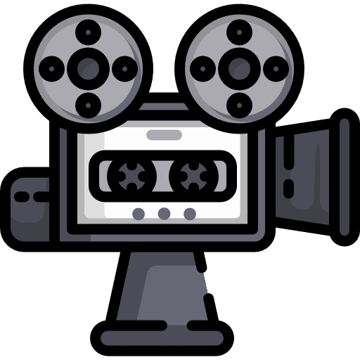 Record electronics technology film icon